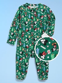 L'image numéro 1 présente Une-pièce Nuit ou jeu à pieds à glissière à double sens Old Navy x Disney© pour bébé
