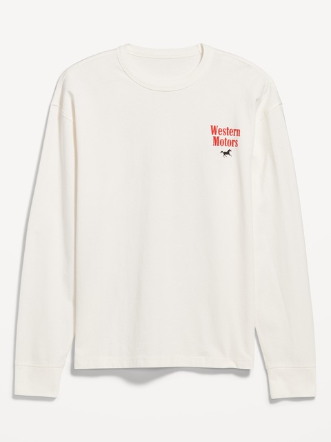 Heavyweight Crew-Neck Graphic Cropped T-Shirt - Sea Salt