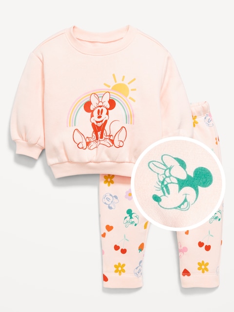 Disney© Crew-Neck Sweatshirt and Sweatpants Set for Baby