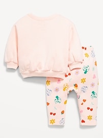 Image number 2 showing, Disney© Crew-Neck Sweatshirt and Sweatpants Set for Baby