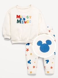 Image number 1 showing, Disney© Crew-Neck Sweatshirt and Sweatpants Set for Baby