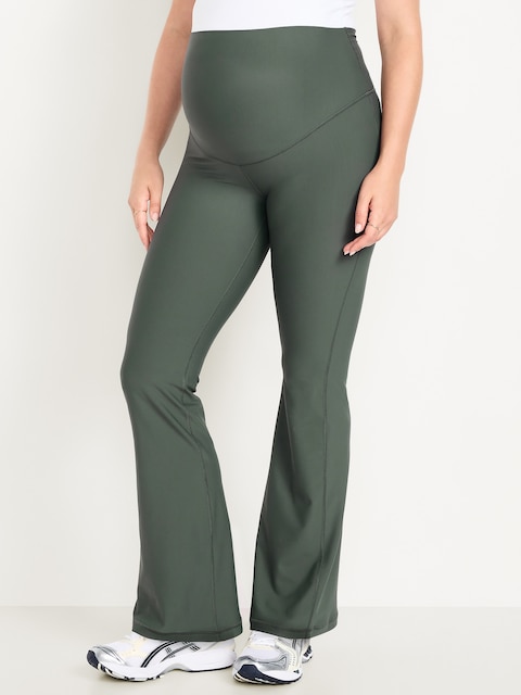 Maternity Full-Panel PowerSoft Flare Leggings