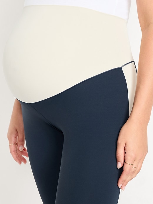 Image number 5 showing, Maternity Full Panel StudioSmooth 7/8 Leggings