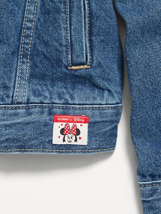 Image number 5 showing, Old Navy x Disney Minnie Mouse Oversized Jean Trucker Jacket for Girls