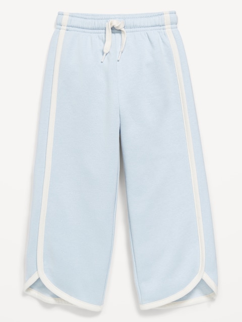 Dolphin-Hem Cropped Sweatpants for Toddler Girls