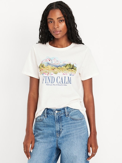 Image number 1 showing, EveryWear Crew-Neck Graphic T-Shirt