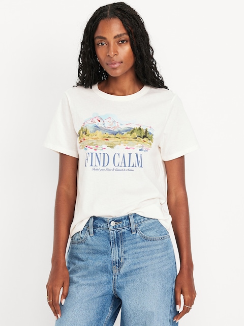 EveryWear Crew-Neck Graphic T-Shirt