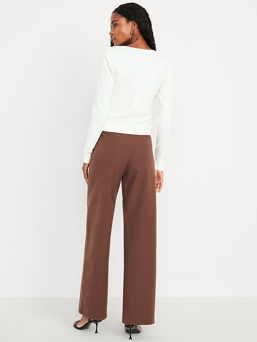 Image number 3 showing, High-Waisted Pixie Super Wide-Leg Pants