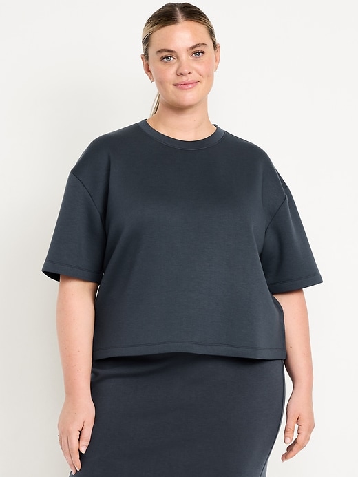 Image number 7 showing, Bounce Fleece Relaxed Short-Sleeve Top