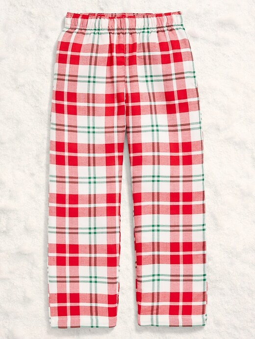 Image number 3 showing, Gender-Neutral Plaid Flannel Pajama Pants for Kids