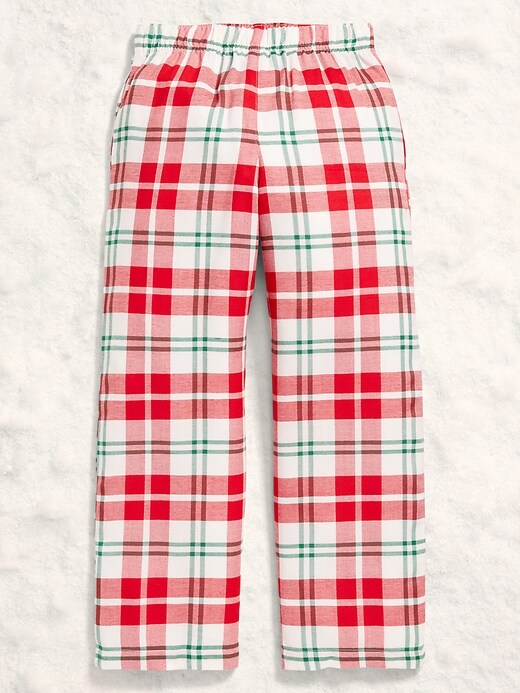 Image number 2 showing, Gender-Neutral Plaid Flannel Pajama Pants for Kids