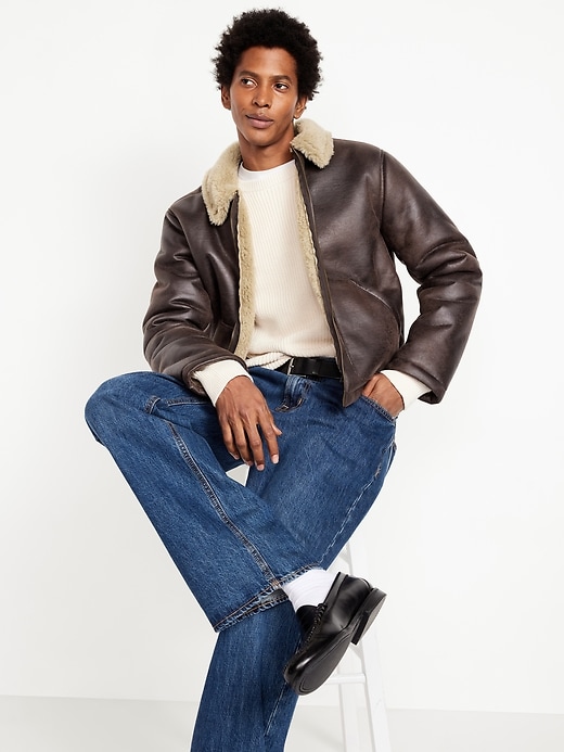 Image number 3 showing, Shearling Aviator Jacket
