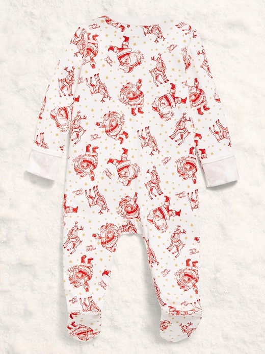 Image number 2 showing, 2-Way-Zip Sleep & Play Footed One-Piece for Baby