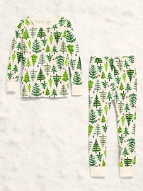 L'image numéro 2 présente Pyjama ajusté à motif pour tout-petit et bébé