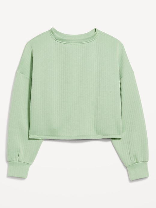 Image number 5 showing, Bounce Fleece Quilted Crew-Neck Top