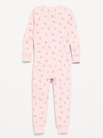 Image number 2 showing, Unisex Snug-Fit 2-Way-Zip Printed Pajama One-Piece for Toddler & Baby
