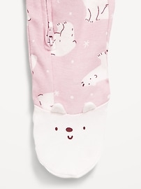 L'image numéro 2 présente Une-pièce Nuit ou jeu à pieds à glissière à double sens pour bébé