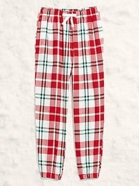 Image number 3 showing, Plaid Flannel Pajama Joggers for Women
