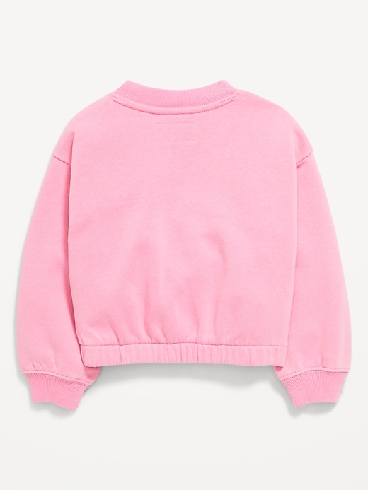 Image number 3 showing, Balloon-Sleeve Sweatshirt for Toddler Girls