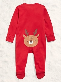 L'image numéro 2 présente Une-pièce Nuit ou jeu à pieds et glissière bidirectionnelle unisexe pour bébé