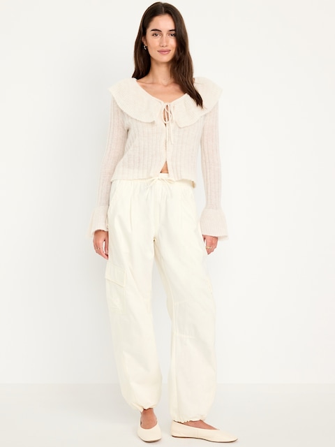 Pantalon coupe baril à taille élastique - Sel De Mer