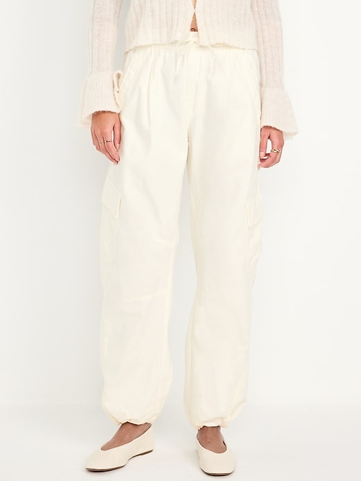 L'image numéro 2 présente Pantalon coupe baril à taille élastique