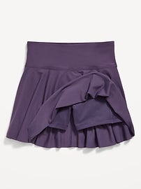 L'image numéro 3 présente Jupe-short PowerSoft à taille haute pour Fille