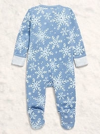 Image number 2 showing, 2-Way-Zip Sleep & Play Footed One-Piece for Baby