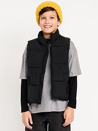 Image number 1 showing, Water-Resistant Quilted Puffer Vest for Boys