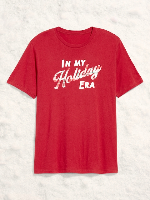 Holiday-Graphic T-Shirt - In My Holiday Era (Curry Red)