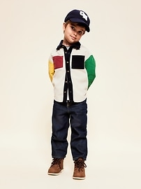 Image number 5 showing, Faux-Suede Side-Zip Lace-Up Boots for Toddler Boys