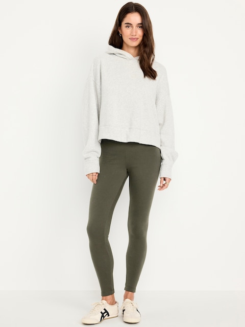 Legging à taille haute doublé en molleton (paquet de 3) - Mauve