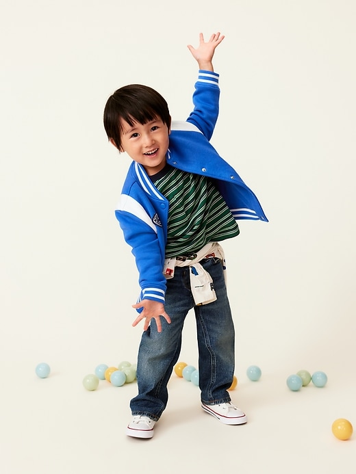Image number 2 showing, Fleece Bomber Jacket for Toddler Boys