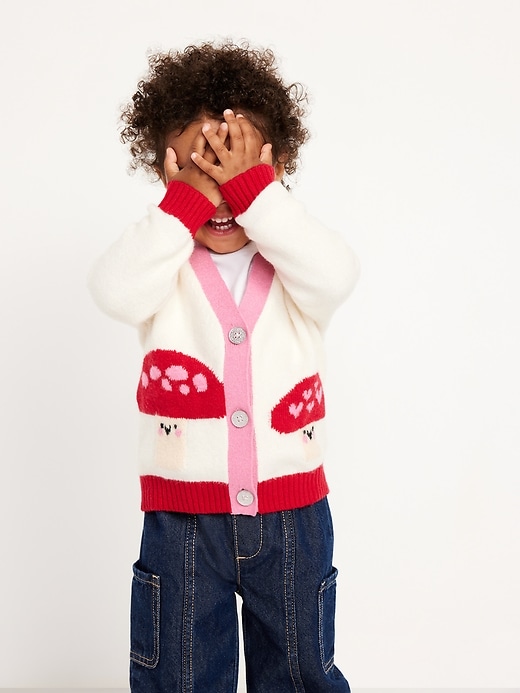 Image number 2 showing, SoSoft Graphic Cardigan Sweater for Baby