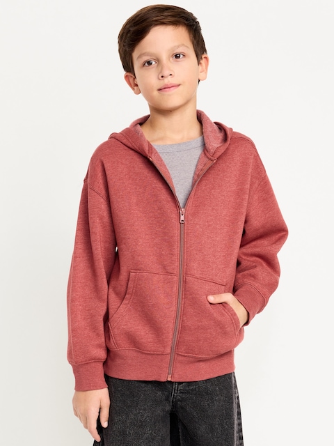 Oversized Zip Hoodie for Boys - Carmine