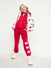 Image number 3 showing, Favorite Fleece High-Waisted Jogger Sweatpants for Girls