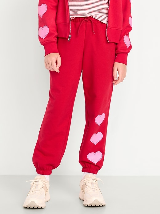 Image number 1 showing, Favorite Fleece High-Waisted Jogger Sweatpants for Girls
