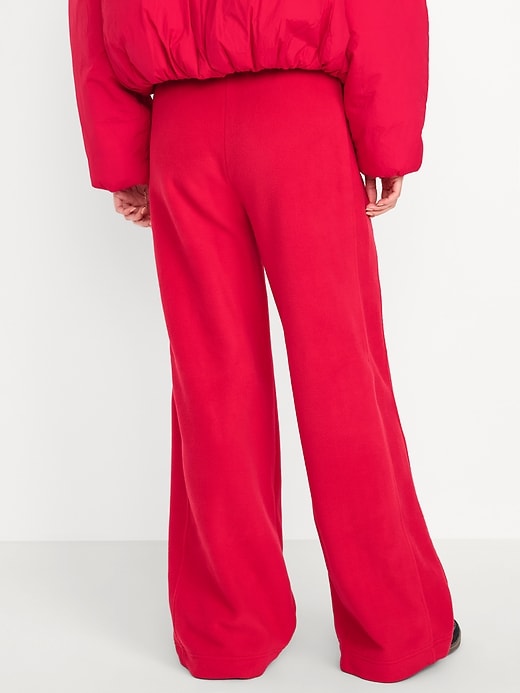 L'image numéro 2 présente Pantalon à jambe ultra-large à taille très haute en micromolleton