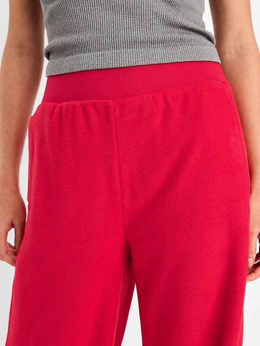 L'image numéro 3 présente Pantalon à jambe ultra-large à taille très haute en micromolleton