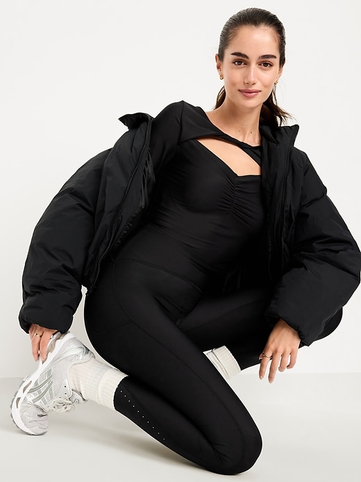 Image number 3 showing, PowerSoft Long-Sleeve Cut-Out Top