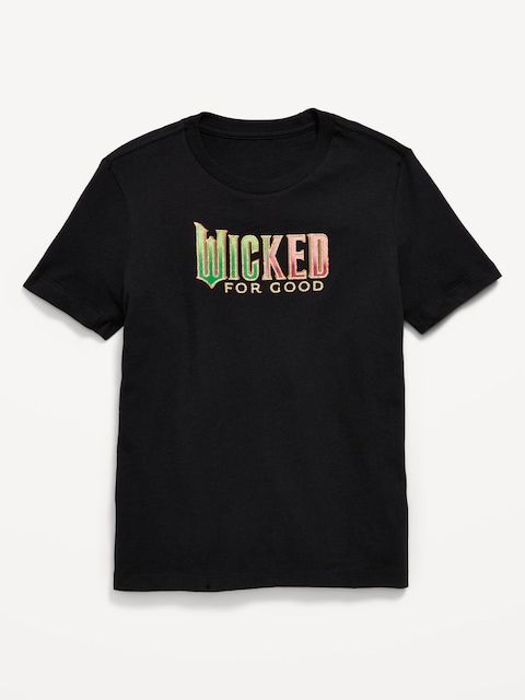Universal Wicked™ Gender-Neutral Graphic T-Shirt for Kids - Black Jack