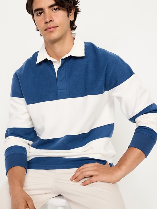 Image number 3 showing, Plush Rugby Polo