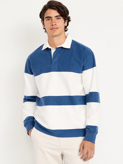 Plush Rugby Polo - Pacific Blue