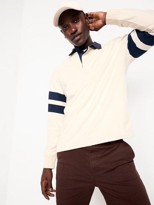 Image number 3 showing, Plush Rugby Polo