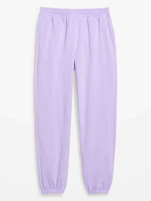High-Waisted SoComfy Jogger Sweatpants - Lavender Haven