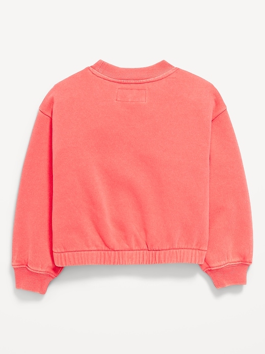Image number 2 showing, Balloon-Sleeve Sweatshirt for Toddler Girls