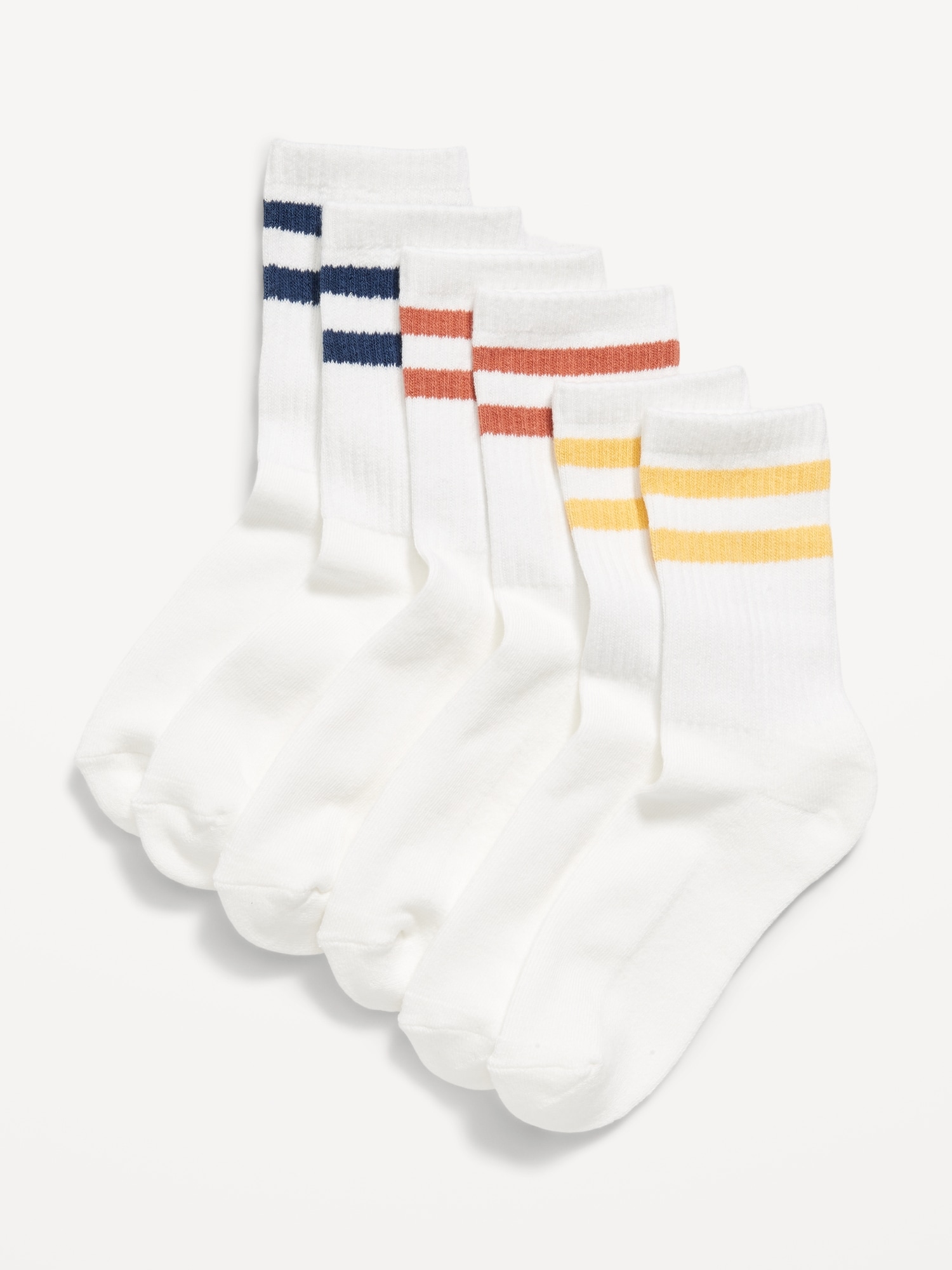 Gender-Neutral Crew Socks 3-Pack for Kids