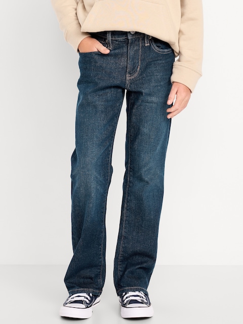 Built-In Flex Boot-Cut Jeans for Boys - Dark Wash