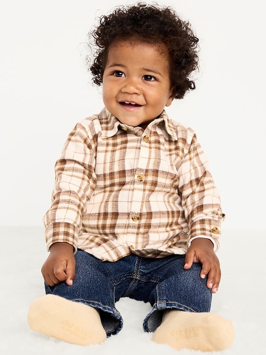 Image number 3 showing, Long-Sleeve Flannel Shirt for Baby