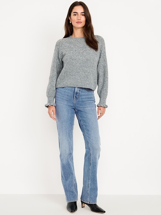 Image number 1 showing, Extra High-Waisted Boot-Cut Jeans